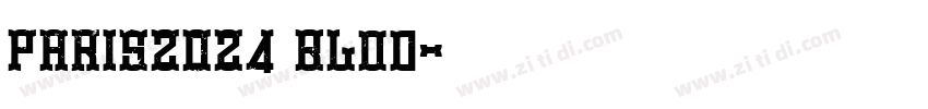paris2024 Blod字体转换